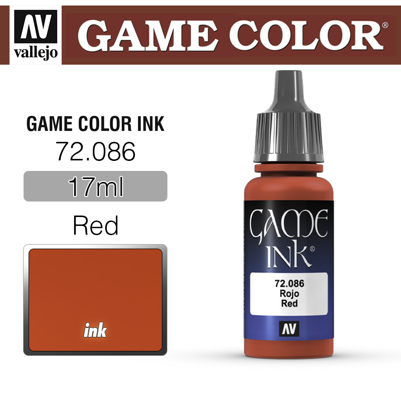 Vallejo Game Color _ 72086 _ Ink _ Red (* 단종)