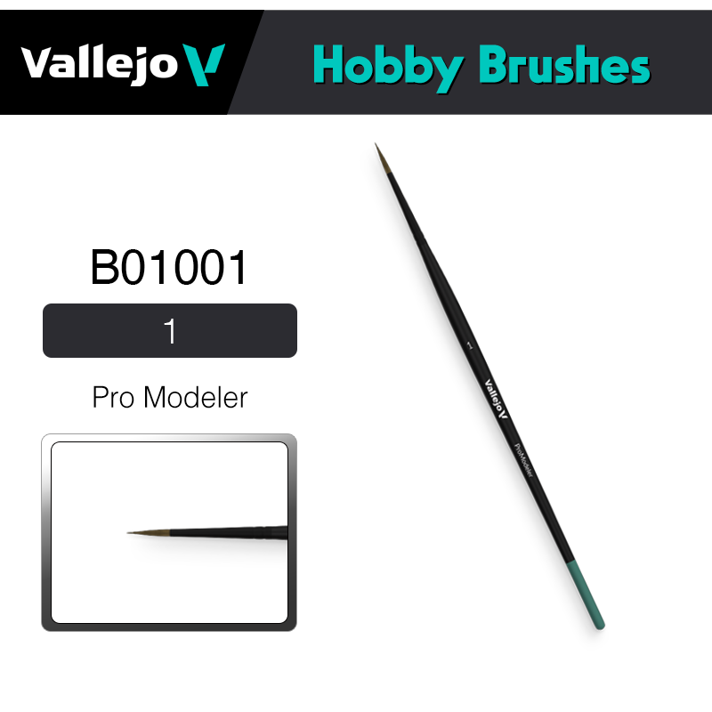 Vallejo Hobby Brushes _ B01001 _ Pro Modeler 1