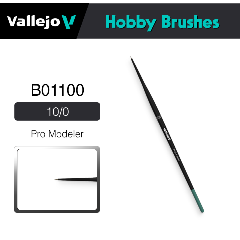 Vallejo Hobby Brushes _ B01100 _ Pro Modeler 10/0