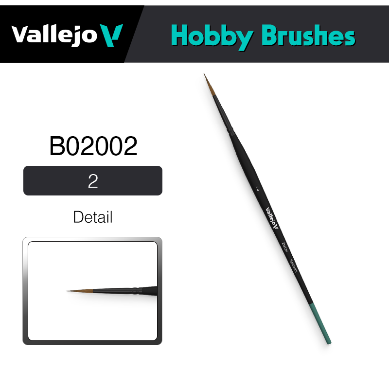 Vallejo Hobby Brushes _ B02002 _ Detail 2