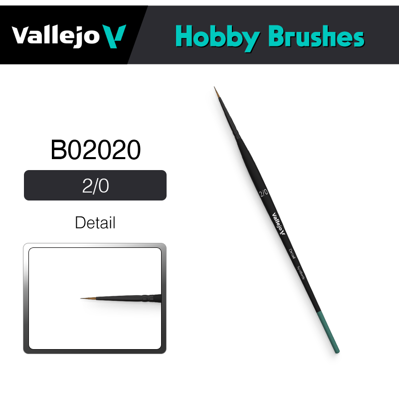 Vallejo Hobby Brushes _ B02020 _ Detail 2/0