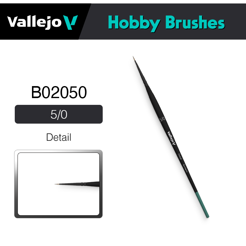 Vallejo Hobby Brushes _ B02050 _ Detail 5/0