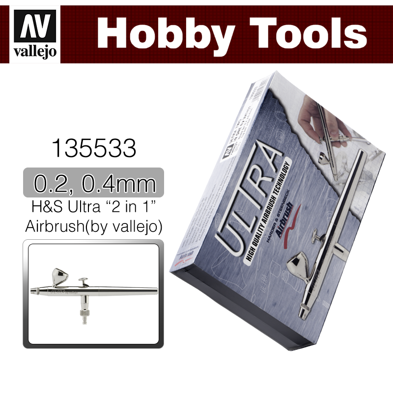 Vallejo Hobby Tools _ 135533 _ Harder & Steenbeck _ Ultra "2 in 1" "by vallejo" Airbrush