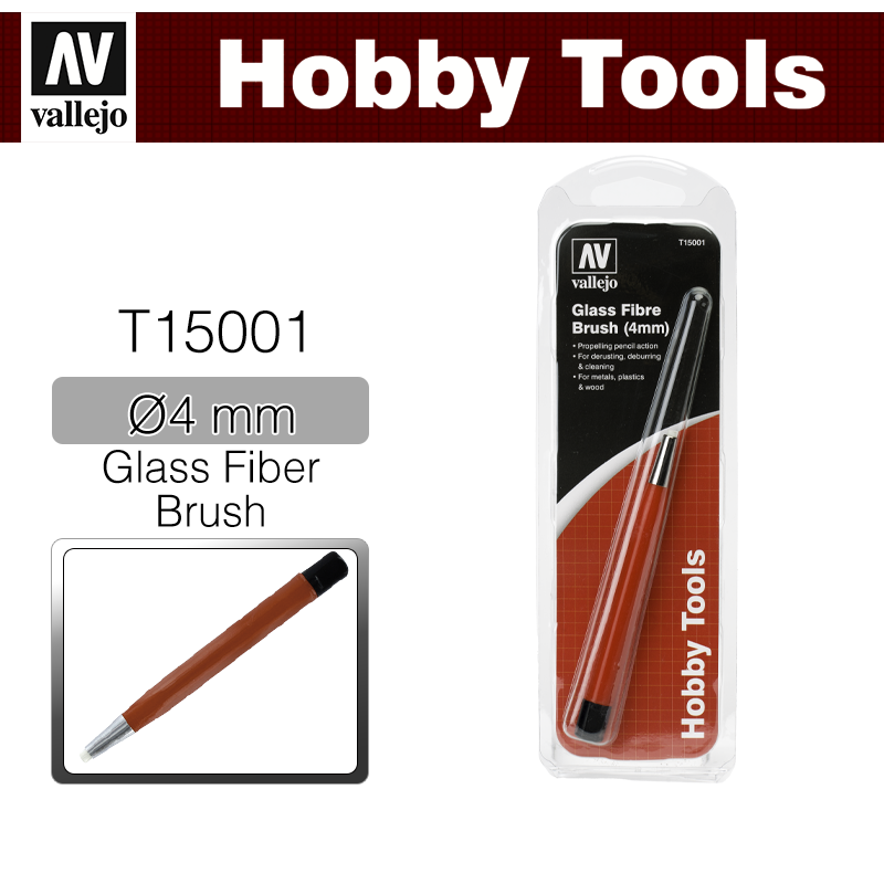 Vallejo Hobby Tools _ T15001 _ Glass Fiber Brush (4 mm)