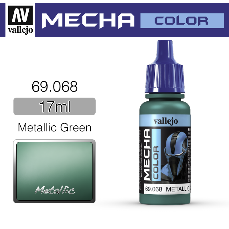 Vallejo Mecha Color _ 69068 _ Metallic Green (Metallic)
