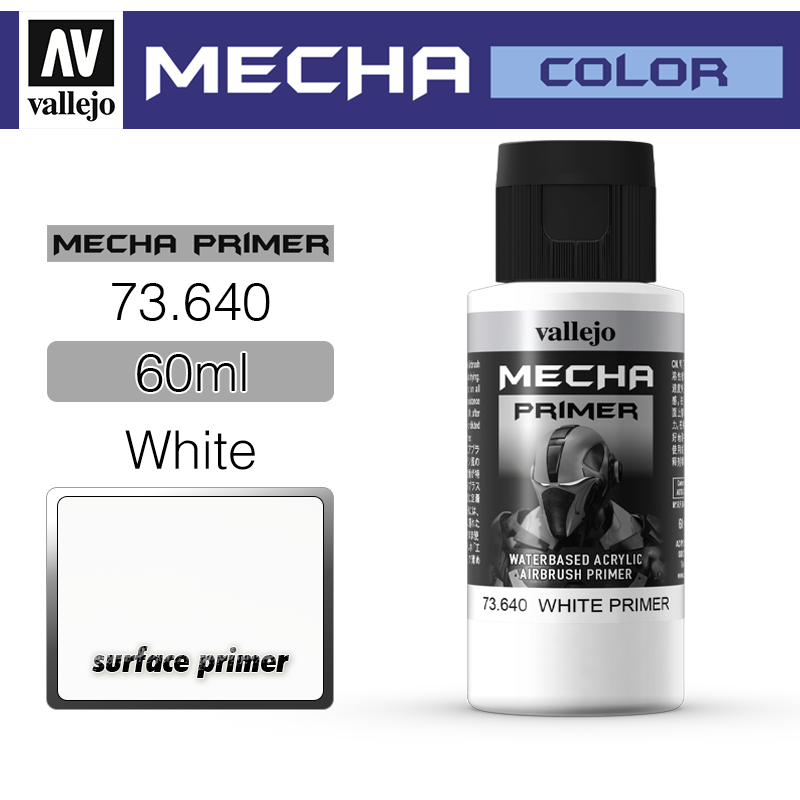 Vallejo Mecha Color _ 73640 _ Primer _ 60ml _ White