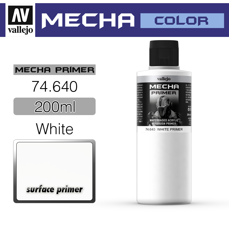 Vallejo Mecha Color _ 74640 _ Primer _ 200ml _ White