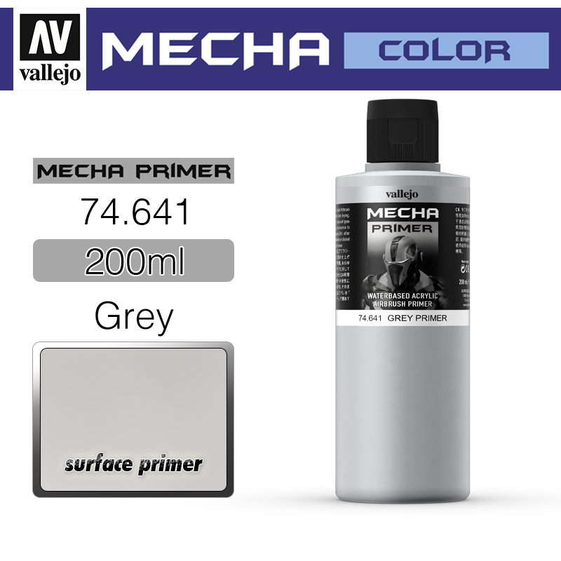 Vallejo Mecha Color _ 74641 _ Primer _ 200ml _ Grey