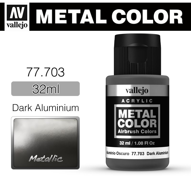 Vallejo Metal Color _ 77703 _ Dark Aluminium (Metallic)