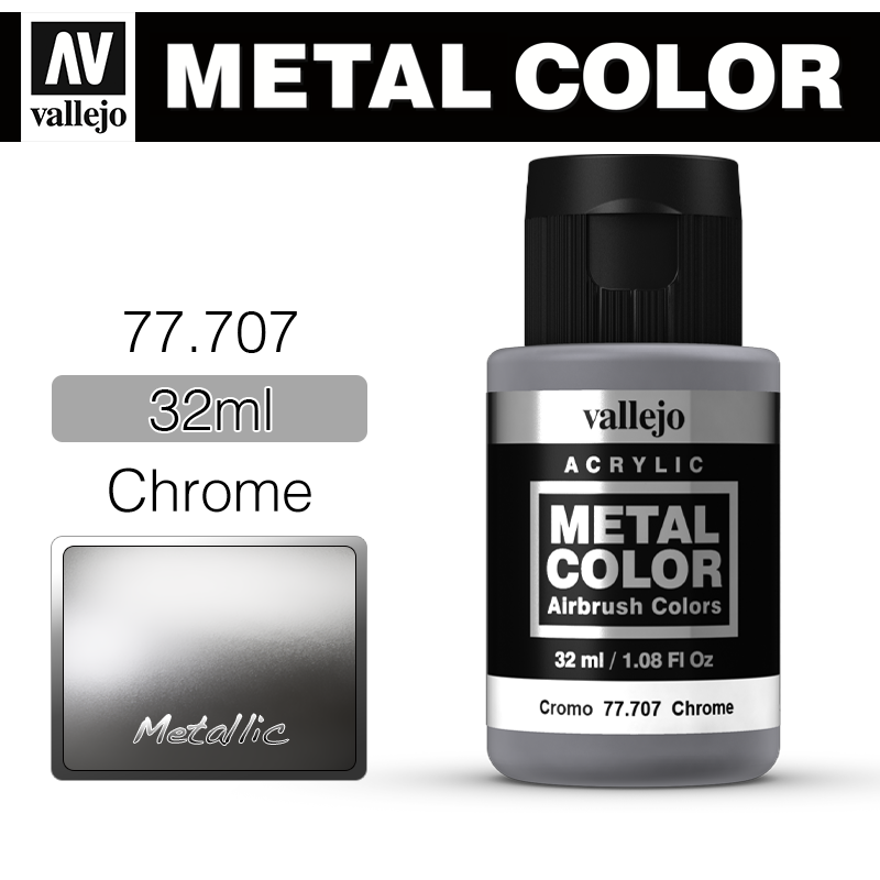 Vallejo Metal Color _ 77707 _ Chrome (Metallic)