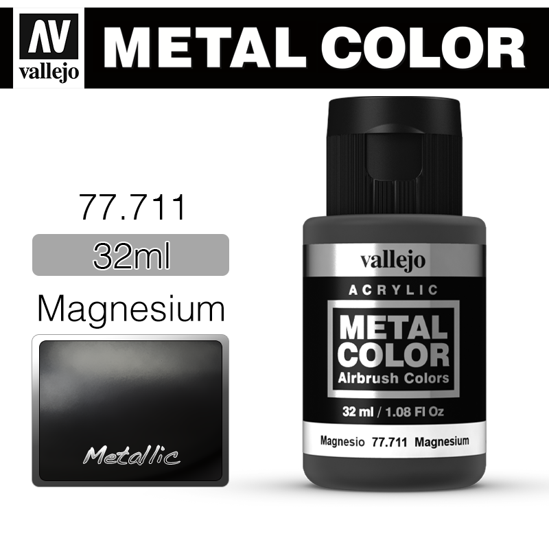 Vallejo Metal Color _ 77711 _ Magnesium (Metallic)