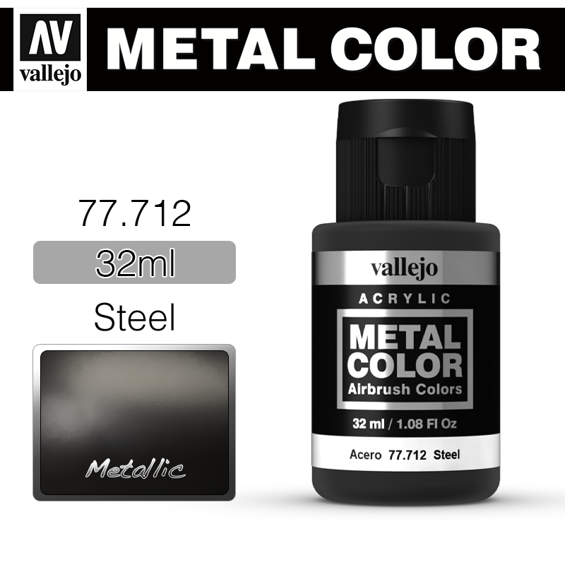 Vallejo Metal Color _ 77712 _ Steel (Metallic)