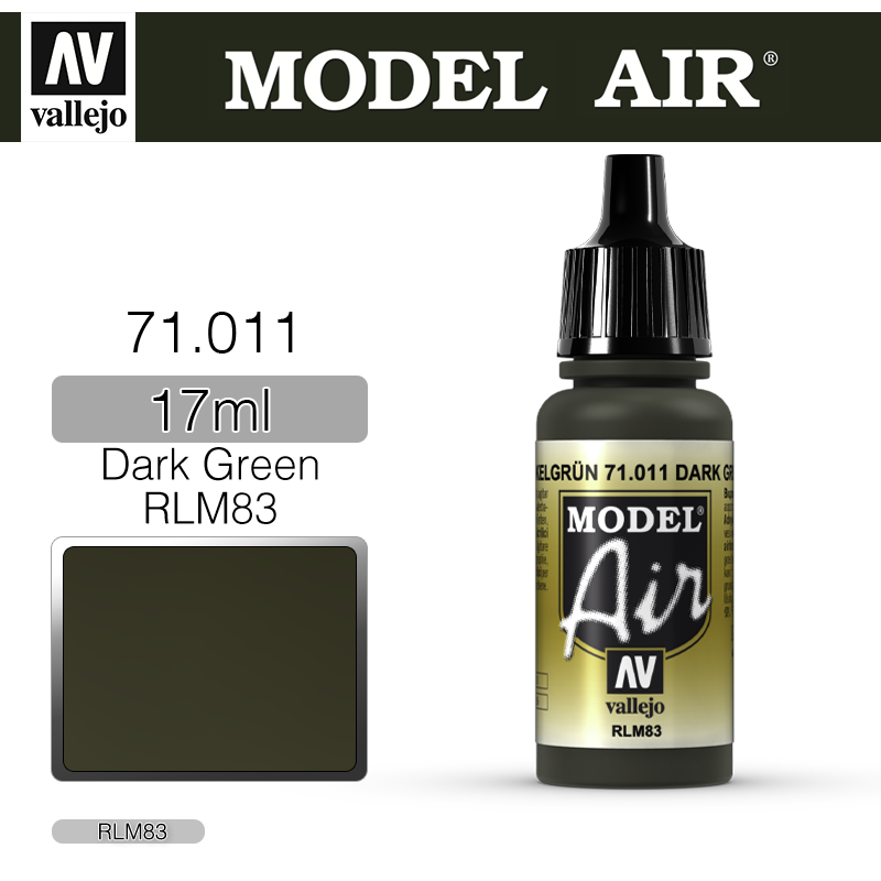Vallejo Model Air _ 71011 _ Dark Green RLM83