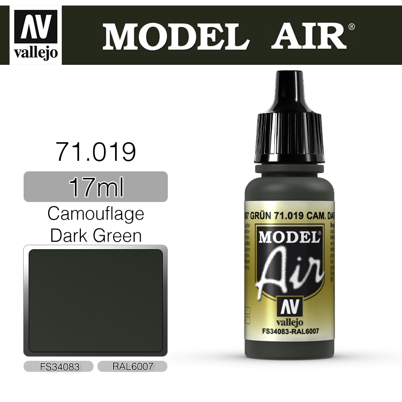 Vallejo Model Air _ 71019 _ Camouflage Dark Green