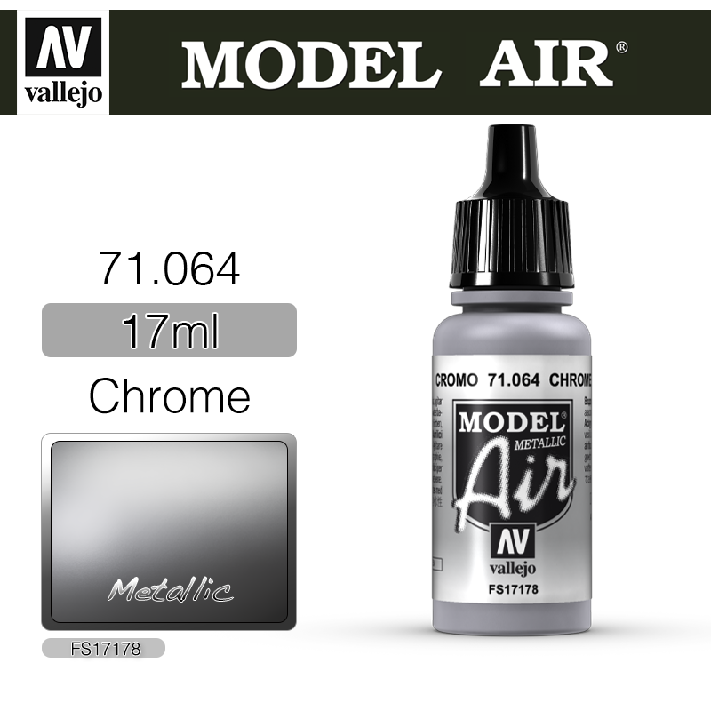Vallejo Model Air _ 71064 _ Chrome (Metallic)