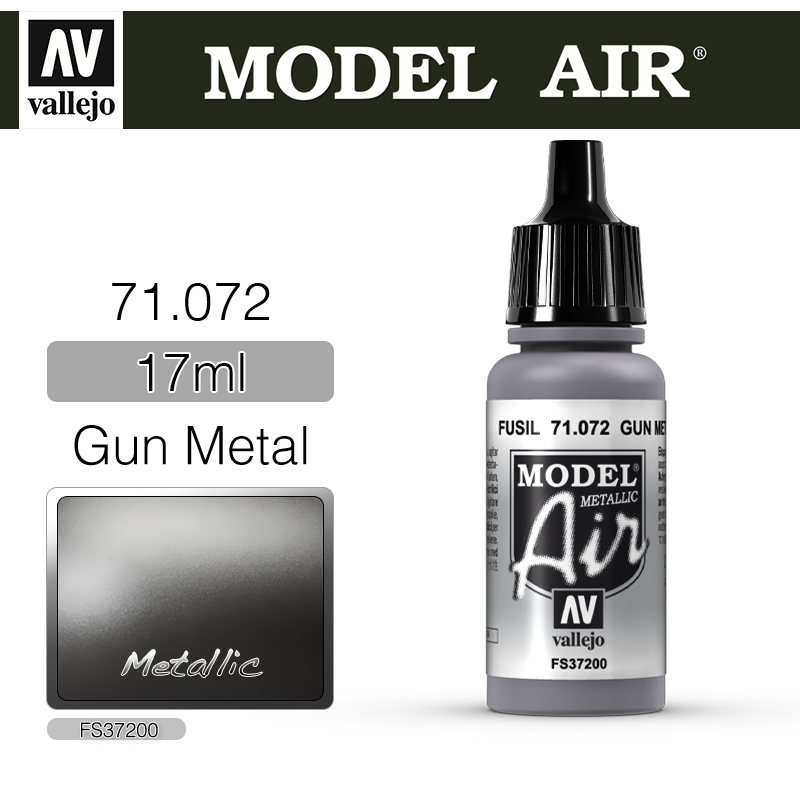 Vallejo Model Air _ 71072 _ Gun Metal (Metallic)