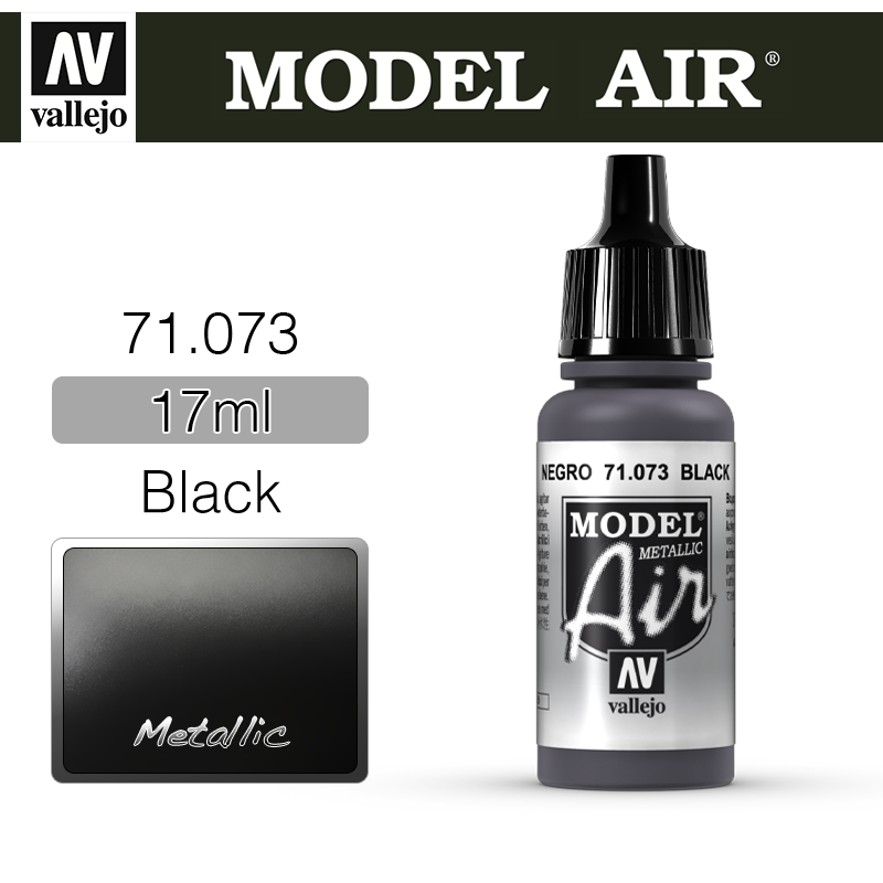 Vallejo Model Air _ 71073 _ Black (Metallic)