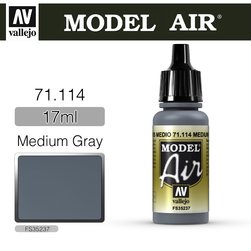 Vallejo Model Air _ 71114 _ Medium Gray