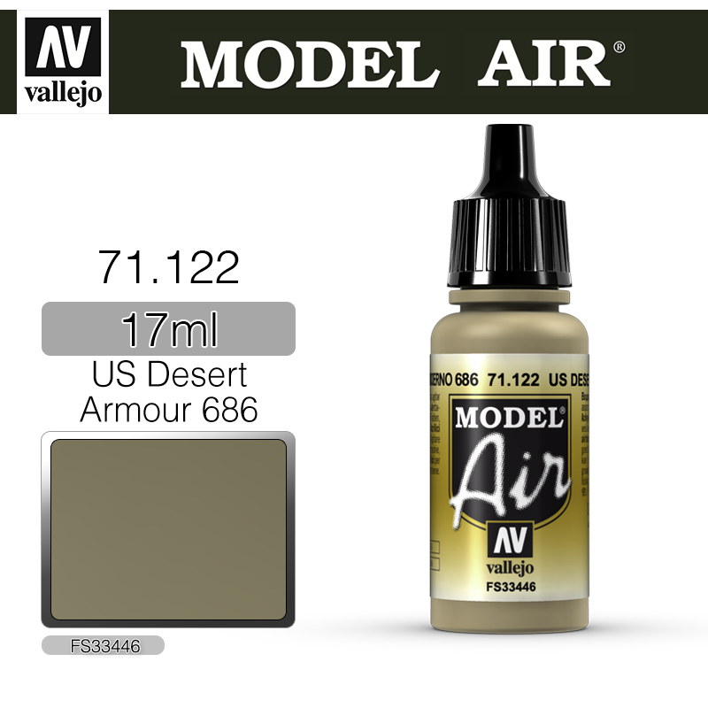Vallejo Model Air _ 71122 _ US Desert Armour 686