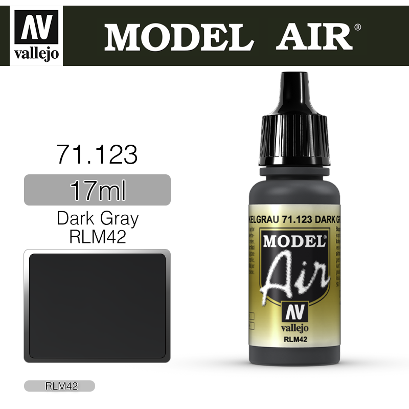 Vallejo Model Air _ 71123 _ Dark Grey RLM42