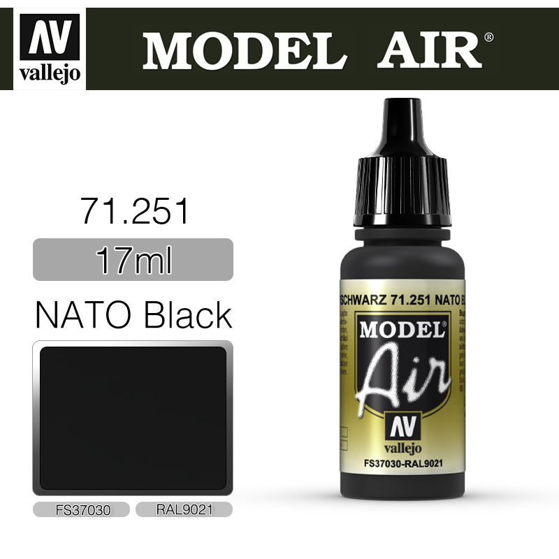 Vallejo Model Air _ 71251 _ NATO Black