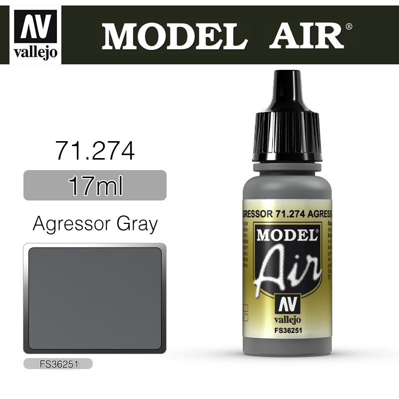 Vallejo Model Air _ 71274 _ Agressor Gray