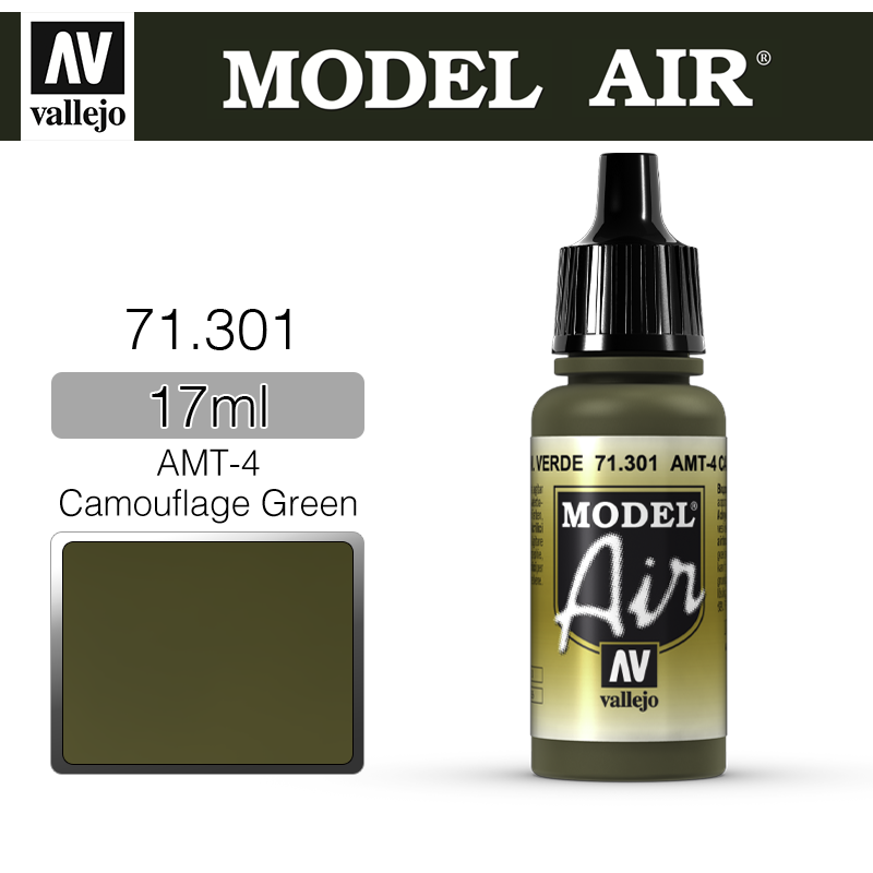 Vallejo Model Air _ 71301 _ AMT-4 Camouflage Green