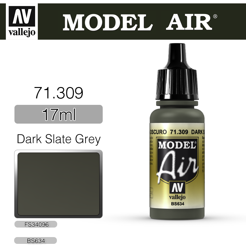 Vallejo Model Air _ 71309 _ Dark Slate Grey
