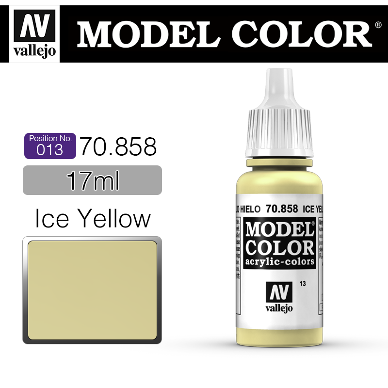 Vallejo Model Color_ [013] 70858 _ Ice Yellow(*단종)