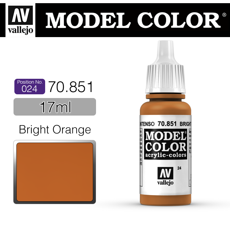Vallejo Model Color_ [024] 70851 _ Bright Orange(*단종)