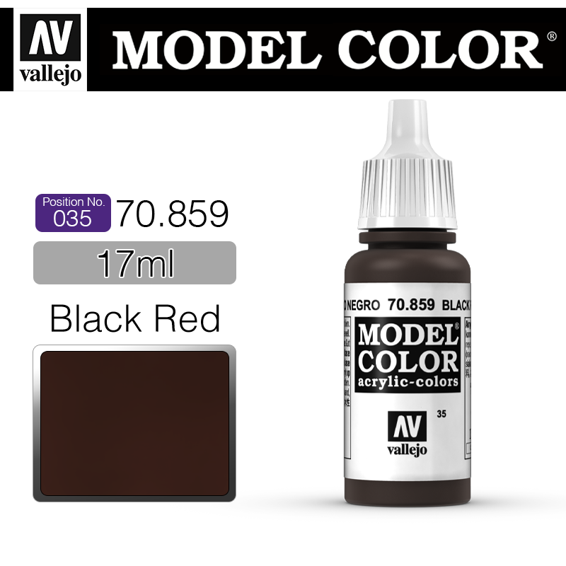 Vallejo Model Color_ [035] 70859 _ Black Red(*단종)
