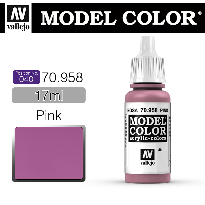 Vallejo Model Color_ [040] 70958 _ Pink(*단종)