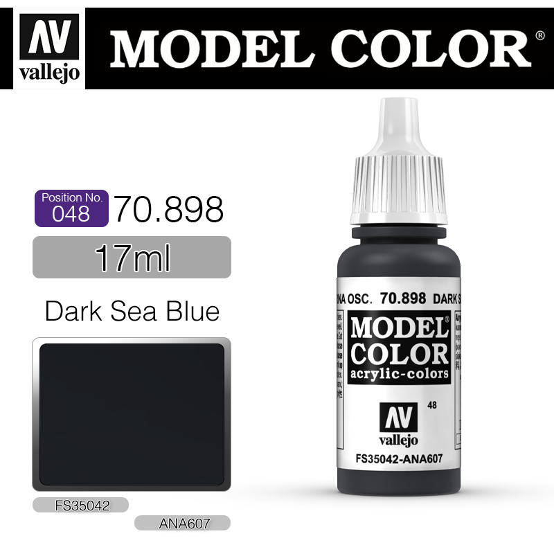 Vallejo Model Color_ [048] 70898 _ Dark Sea Blue(*단종)