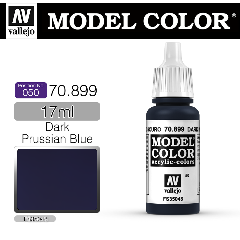 Vallejo Model Color_ [050] 70899 _ Dark Prussian Blue(*단종)
