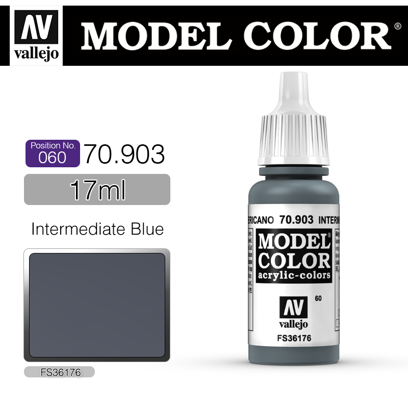 Vallejo Model Color_ [060] 70903 _ Intermediate Blue(*단종)