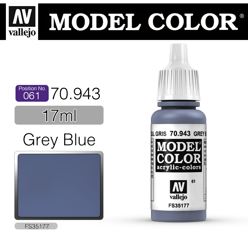 Vallejo Model Color_ [061] 70943 _ Grey Blue(*단종)