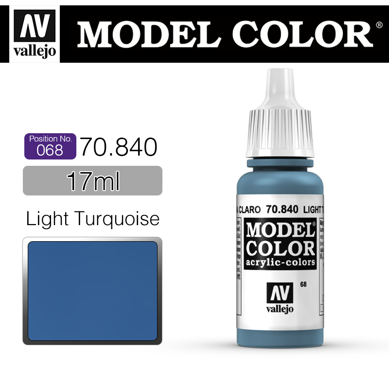 Vallejo Model Color_ [068] 70840 _ Light Turquoise(*단종)
