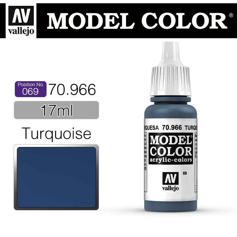 Vallejo Model Color_ [069] 70966 _ Turquoise(*단종)