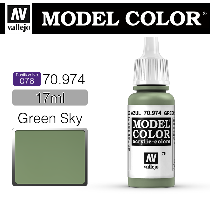 Vallejo Model Color_ [076] 70974 _ Green Sky(*단종)