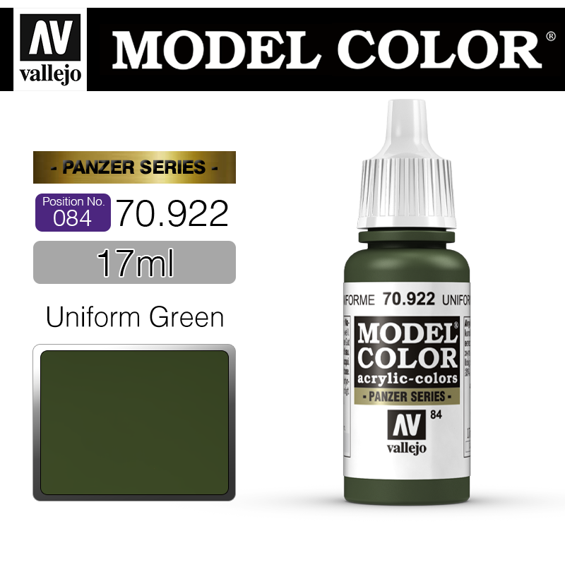 Vallejo Model Color_ [084] 70922 _ Uniform Green(*단종)