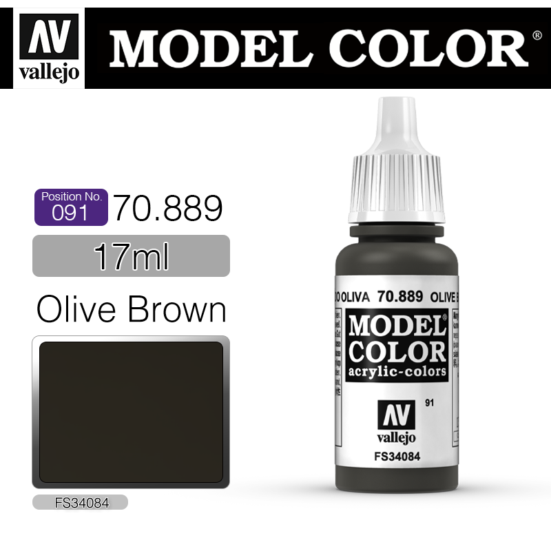 Vallejo Model Color_ [091] 70889 _ Olive Brown(*단종)