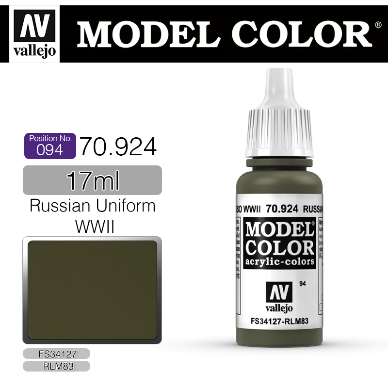 Vallejo Model Color_ [094] 70924 _ Russian Uniform WWII(*단종)
