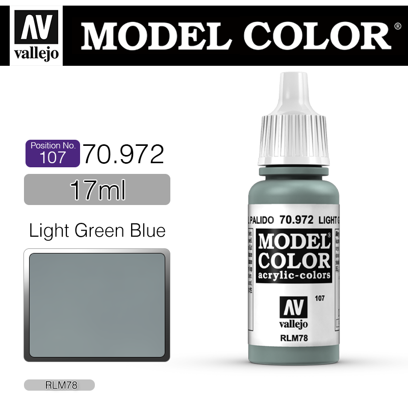 Vallejo Model Color_ [107] 70972 _ Light Green Blue(*단종)