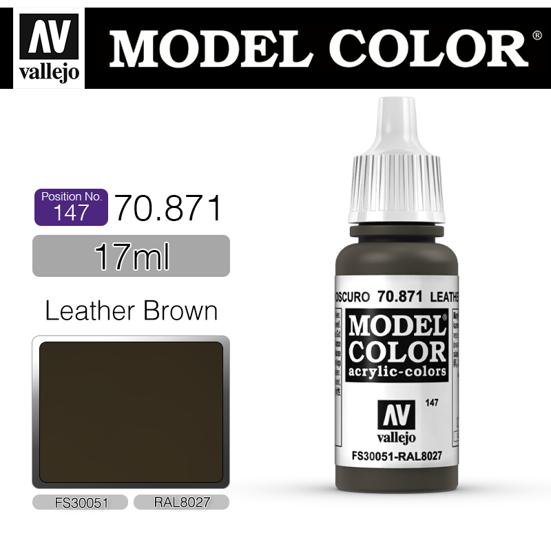 Vallejo Model Color_ [147] 70871 _ Leather Brown(*단종)