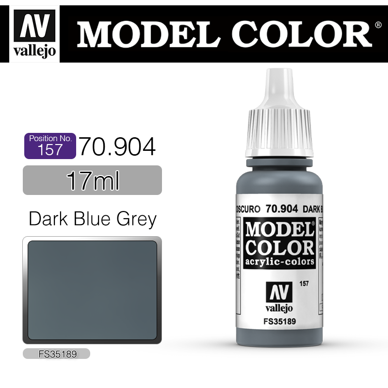 Vallejo Model Color_ [157] 70904 _ Dark Blue Grey(*단종)