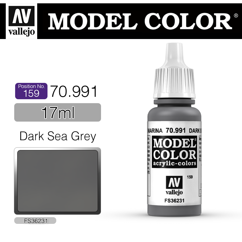 Vallejo Model Color_ [159] 70991 _ Dark Sea Grey(*단종)
