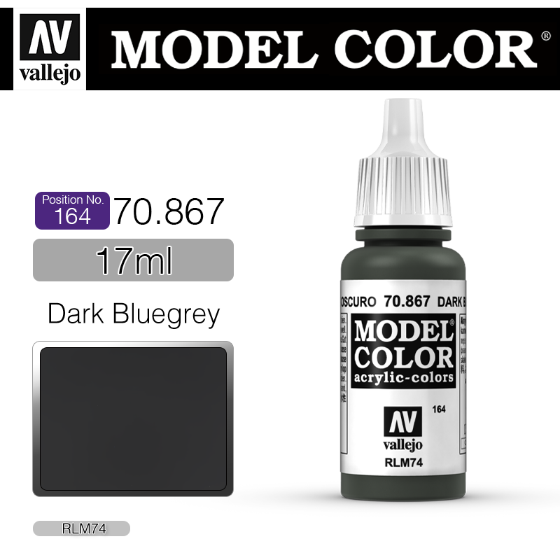 Vallejo Model Color_ [164] 70867 _ Dark Bluegrey(*단종)