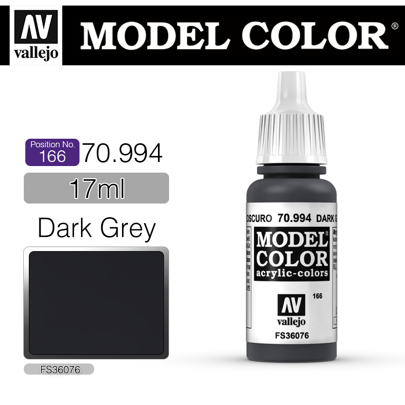 Vallejo Model Color_ [166] 70994 _ Dark Grey(*단종)