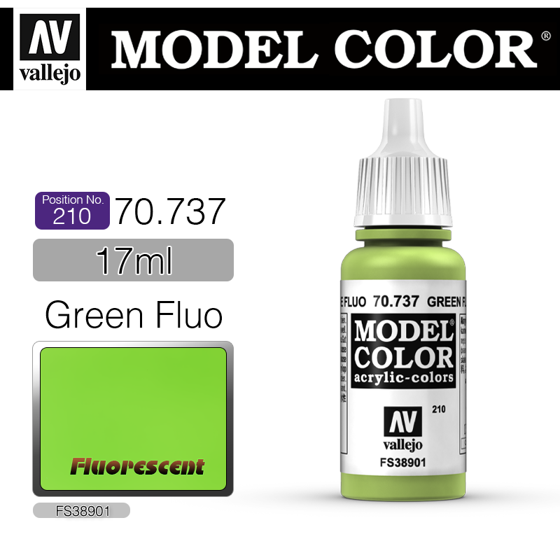 Vallejo Model Color_ [210] 70737 _ Green Fluo(*단종)