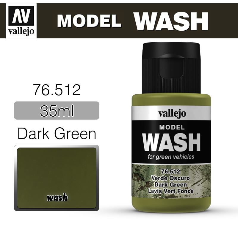 Vallejo Model Wash _ 76512 _ Dark Green